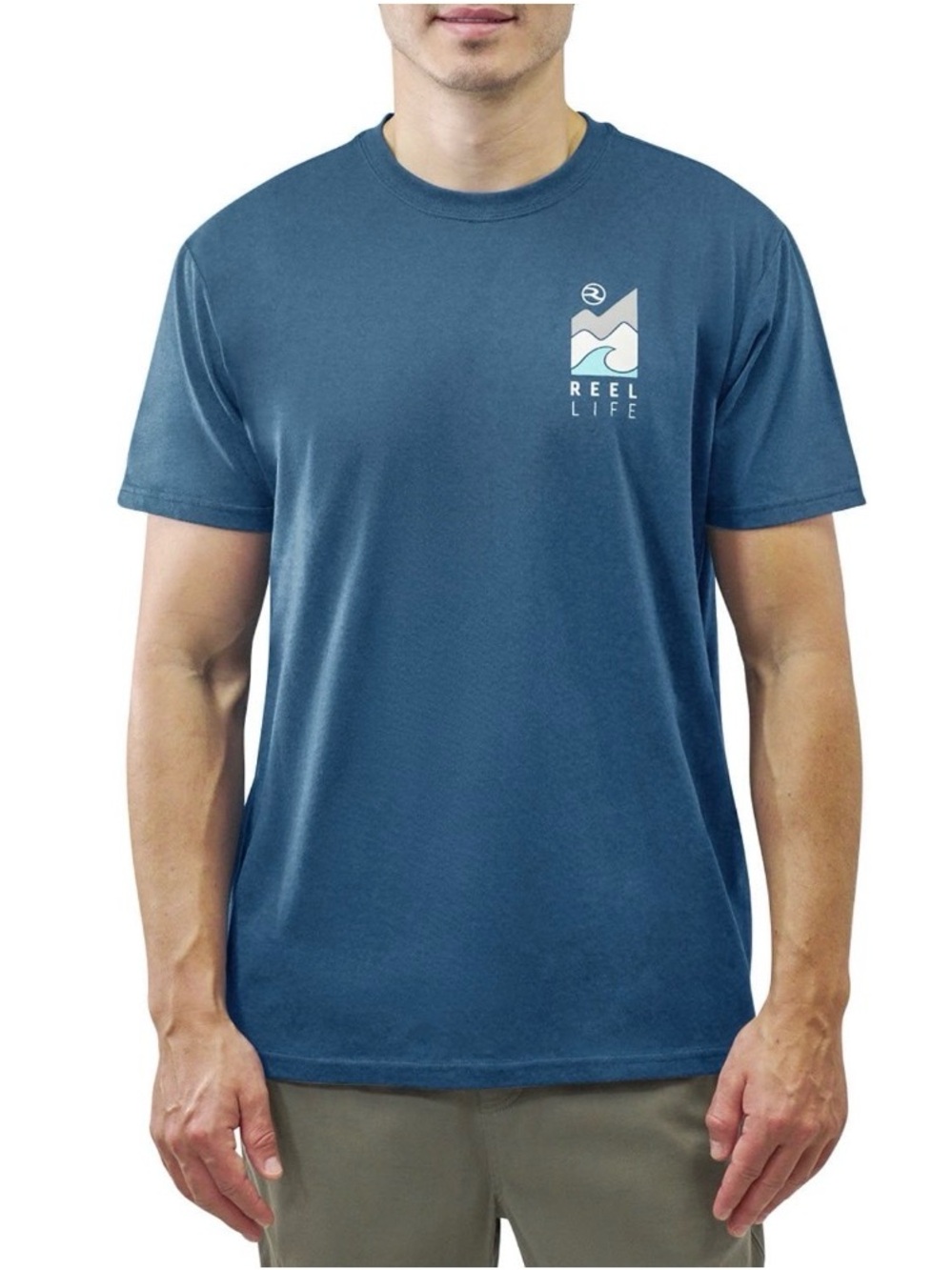 Reel Life Men’s XXL Short Sleeve Graphic Tee Waves